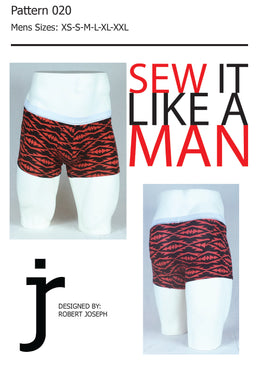 Men's Relaxed Boxer Brief Sewing Pattern MAIL