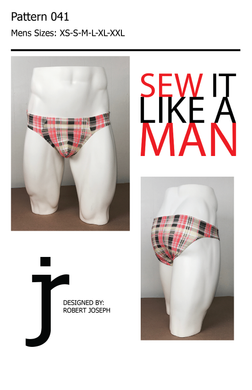 Men's Full Pouch Low Rise Bikini Sewing Pattern PDF