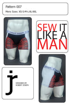 Load image into Gallery viewer, Mens Sport Boxer Brief Sewing Pattern PDF 007