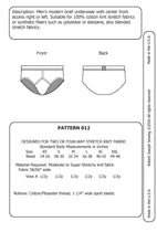 Load image into Gallery viewer, Men's Classic-Modern Brief Underwear Sewing Pattern PDF 012