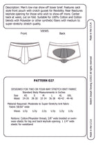 Load image into Gallery viewer, Men’s Backless Low-Rise Sack Pouch Boxer Brief 027 PDF Sewing Pattern