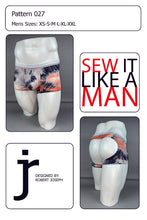 Load image into Gallery viewer, Men’s Backless Low-Rise Sack Pouch Boxer Brief 027 PDF Sewing Pattern
