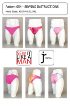 Load image into Gallery viewer, Men&#39;s Slim Line Swim Brief Underwear Sewing Pattern PDF 054