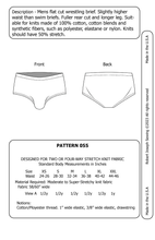 Load image into Gallery viewer, Men&#39;s Wrestling Brief Underwear Swimsuit MAIL Sewing Pattern 055