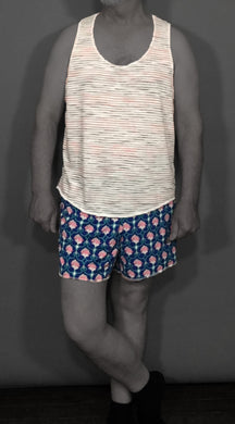 Men's Sleep Tank & Sleep Short Combination Sewing Pattern PDF