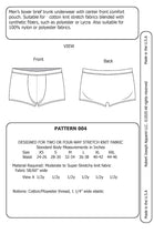 Load image into Gallery viewer, Mens Boxer Brief Trunk Underwear Sewing Pattern PDF Digital Download
