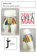 Load image into Gallery viewer, Mens Boxer Brief Trunk Underwear Sewing Pattern MAIL
