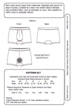 Load image into Gallery viewer, Men’s Sack Pouch Boxer Brief Underwear 017 PDF Sewing Pattern