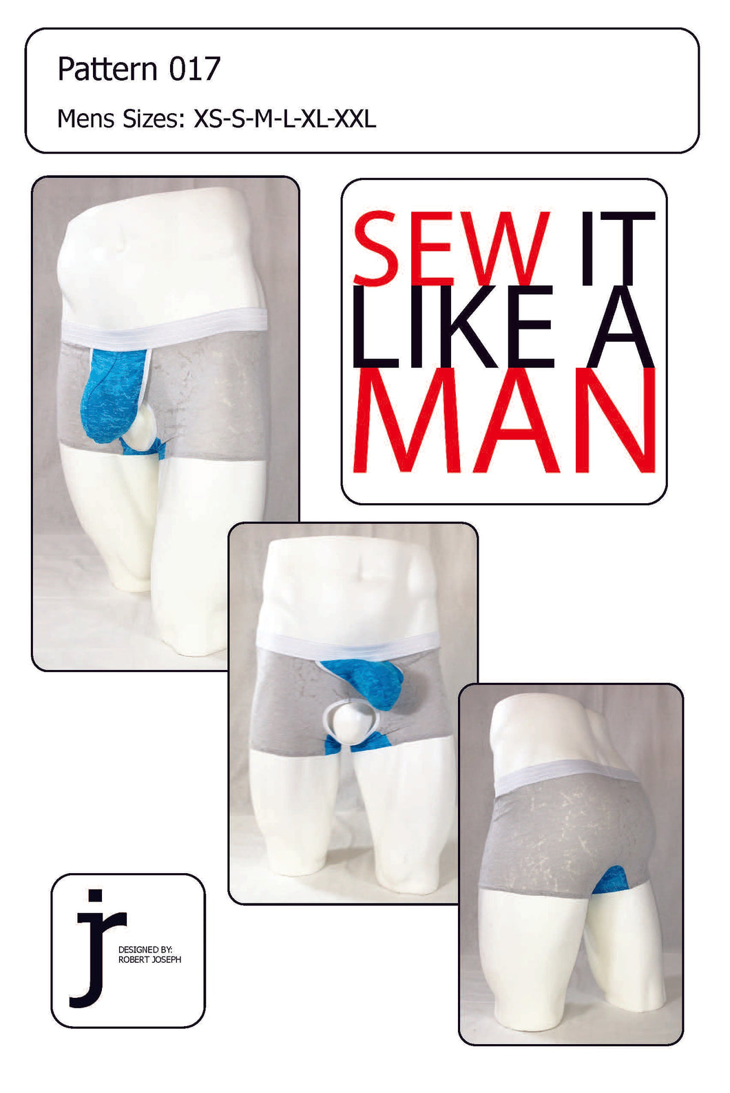 Men’s Sack Pouch Boxer Brief Underwear 017 MAIL Sewing Pattern