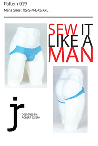 Men's Backless Jock Brief Sewing Pattern MAIL