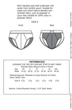 Load image into Gallery viewer, Men&#39;s Backless Jock Brief Sewing Pattern PDF