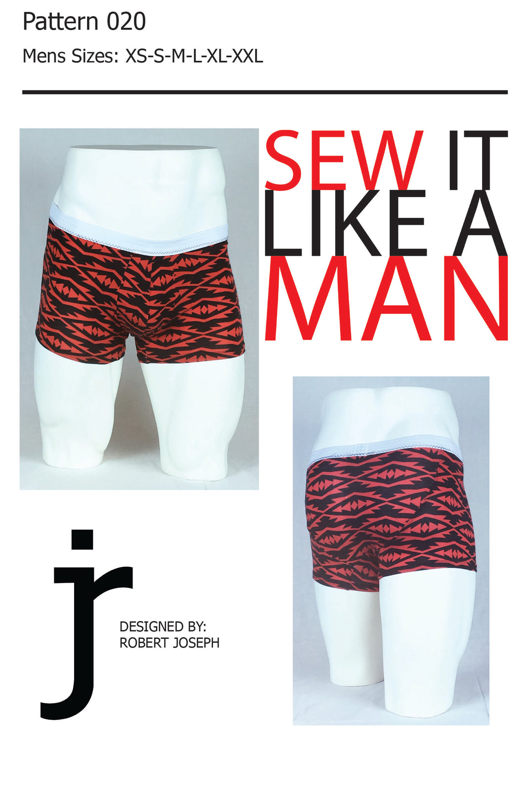 Men's Relaxed Boxer Brief Sewing Pattern PDF