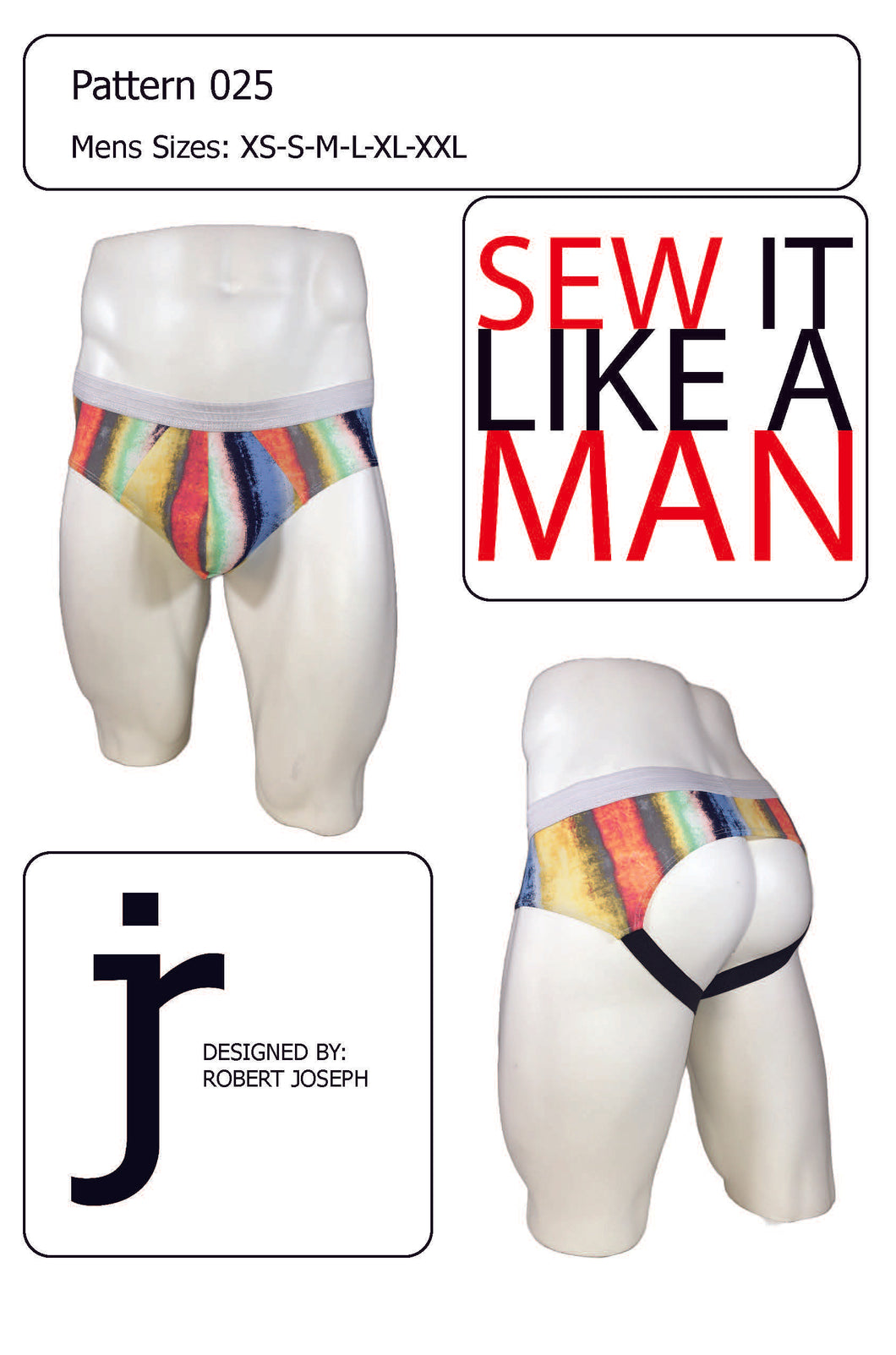 Men’s Backless Brief/Jockstrap 025 PDF Sewing Pattern