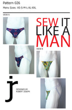 Load image into Gallery viewer, Mens Contoured Jockstrap Underwear Sewing Pattern MAIL