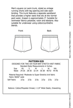 Load image into Gallery viewer, Men&#39;s Retro Style Swim Trunk with Waistband and Leg Binding PDF
