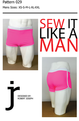 Men's Retro Style Swim Trunk with Waistband and Leg Binding PDF