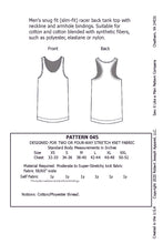 Load image into Gallery viewer, Men&#39;s Racer Back Tank Top Pattern MAIL