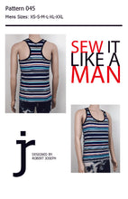Load image into Gallery viewer, Men&#39;s Racer Back Tank Top Pattern PDF