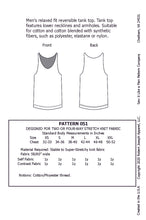 Load image into Gallery viewer, Men&#39;s Reversible Tank Top Pattern MAIL