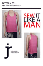 Load image into Gallery viewer, Men&#39;s Reversible Tank Top Pattern MAIL