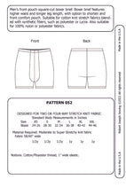 Load image into Gallery viewer, Men’s Front Pouch Square-Cut Boxer Brief 052 PDF Sewing Pattern