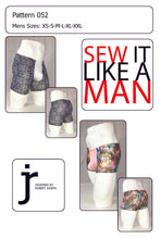 Load image into Gallery viewer, Men’s Front Pouch Square-Cut Boxer Brief 052 PDF Sewing Pattern