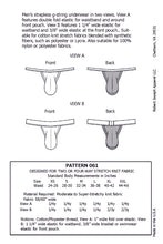 Load image into Gallery viewer, Men’s Strapless Sack Pouch G-String Jockstrap Underwear Sewing Pattern PDF