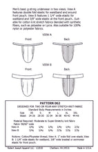 Load image into Gallery viewer, Mens G-String Jockstrap Underwear Swim Sewing Pattern PDF