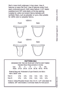 Men's Riviera Brief Underwear Sewing Pattern PDF