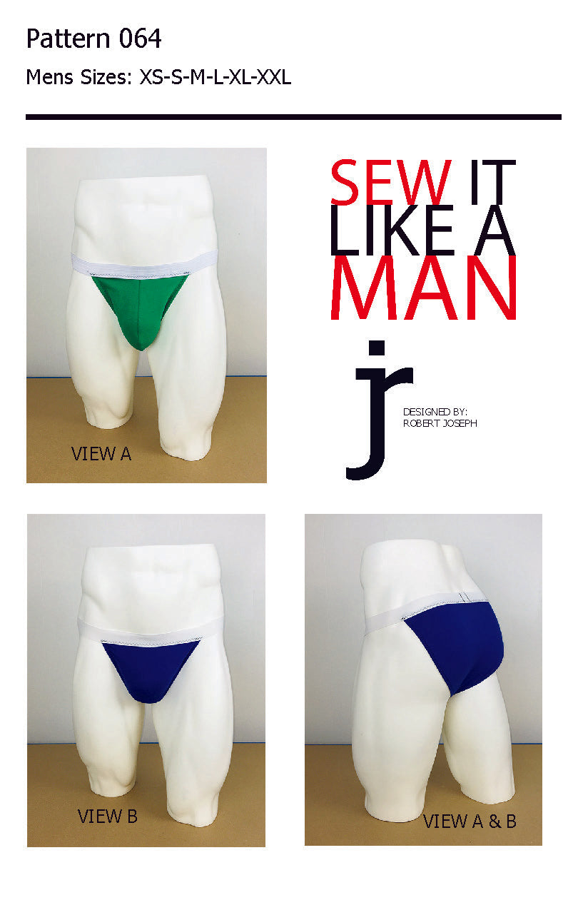 Men's Riviera Brief Underwear Sewing Pattern PDF