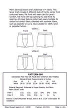 Load image into Gallery viewer, Mens Bermuda Boxer Brief Trunk Underwear Sewing Pattern PDF