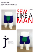 Load image into Gallery viewer, Mens Bermuda Boxer Brief Trunk Underwear Sewing Pattern PDF