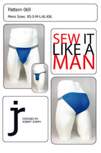 Load image into Gallery viewer, Mens Tanga Brief Underwear Swimwear Sewing Pattern PDF Digital Download