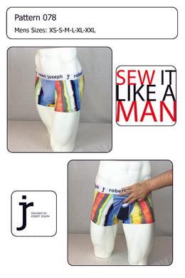 Men's Dual Pouch Boxer Brief Sewing Pattern PDF