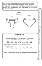 Load image into Gallery viewer, Men&#39;s Sack Pouch Bikini Brief Underwear Sewing Pattern PDF