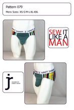 Load image into Gallery viewer, Men&#39;s Sack Pouch Bikini Brief Underwear Sewing Pattern PDF