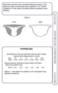 Mens Bikini Beach Crusier Swimsuit Sewing Pattern PDF Download 084