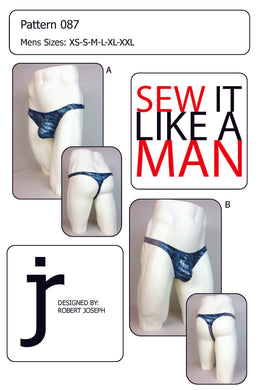 Men's T-Back Thong PDF Sewing Pattern in 2 Views