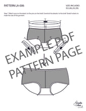 Load image into Gallery viewer, Womens Boy Cut Brief Underwear Sewing Pattern PDF