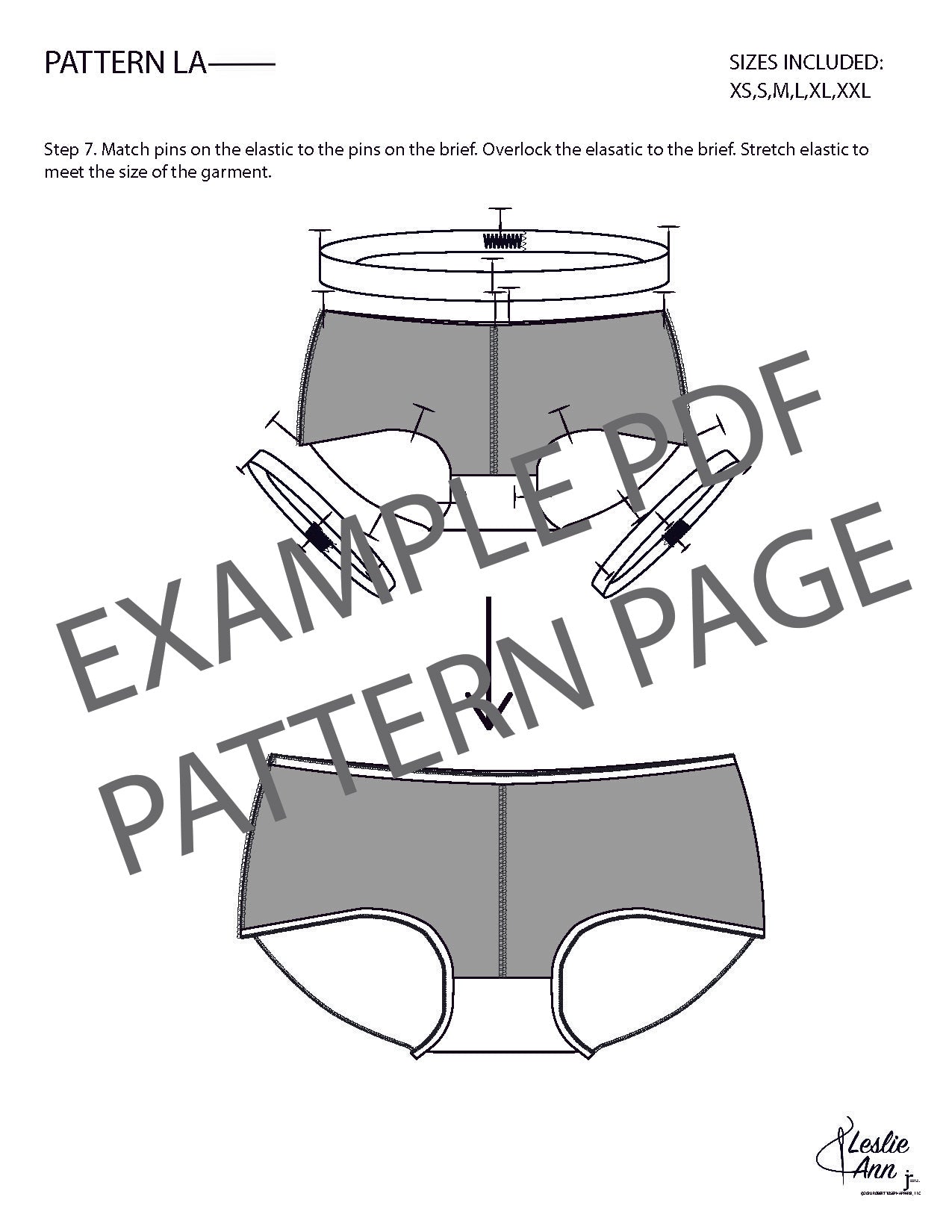 Womens Basic Brief Underwear Sewing Pattern PDF – Sew It Like A Man