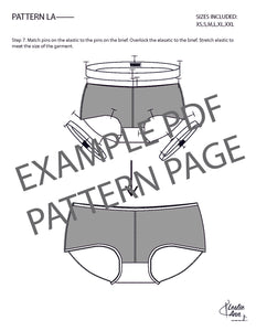 Womens Basic Brief Underwear Sewing Pattern PDF
