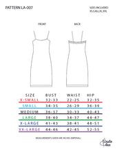 Load image into Gallery viewer, Women&#39;s Camisole Dress Basic Relaxed/Loose Fit Sewing Pattern PDF