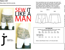 Load image into Gallery viewer, Mens Sport Boxer Brief Sewing Pattern MAIL