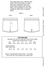 Load image into Gallery viewer, Men&#39;s Knit Boxer with Button Fly Sewing Pattern PDF