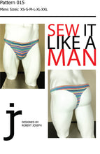 Load image into Gallery viewer, Mens Swim Thong Posing Underwear Sewing Pattern MAIL