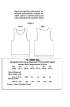 Load image into Gallery viewer, Mens Tank Top Sewing Pattern PDF Digital Download
